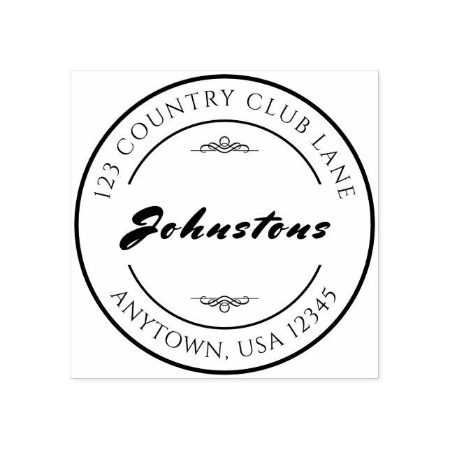 Sello de caucho Personalizado de firma doméstica (Impresión)