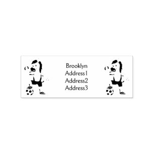 Sello De Caucho Personalizado de fútbol divertido y divertido