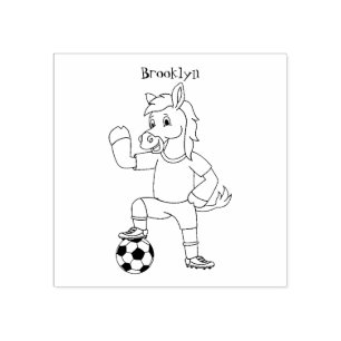 Sello De Caucho Personalizado de fútbol divertido y divertido
