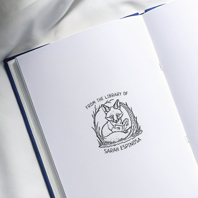 Sello De Caucho Personalizado de la Biblioteca De Zorro (Subido por el creador)