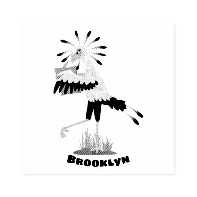 Sello De Caucho Personalizado de notas de escritura de pájaros de  (Impresión)