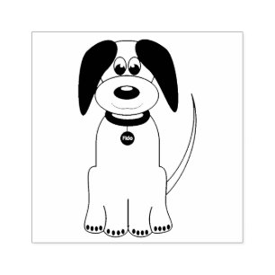 Sello De Caucho Personalizado de perro