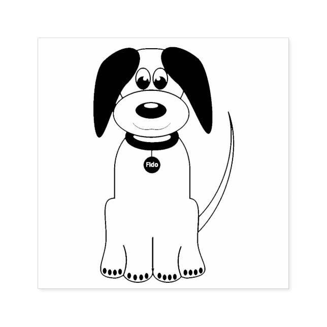 Sello De Caucho Personalizado de perro (Impresión)