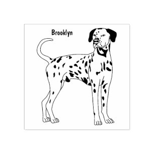 Sello De Caucho Personalizado de perro dalmatiano
