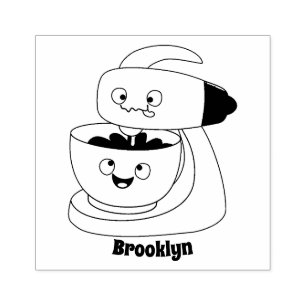 Sello De Caucho Personalizado de utensilios de cocina para mezclad