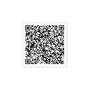 Sello de caucho personalizado del código QR del pe