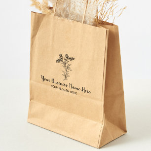 Sello De Caucho Personalizado grande botánico