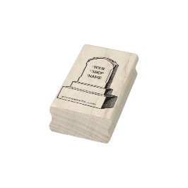 Sello De Caucho Personalizado Gravestone Headstone Tomb Small Busi