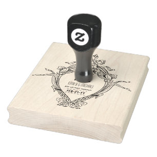 Sello De Caucho Personalizado Guardar el estilo de Gatsby ART DECO