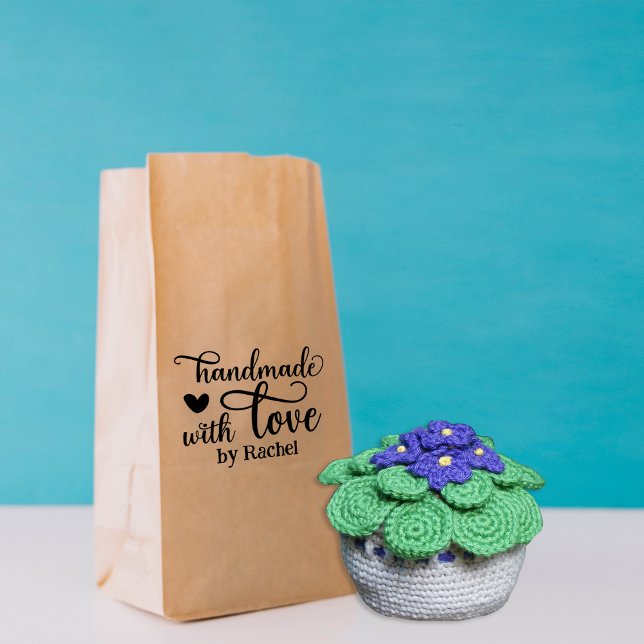 Sello De Caucho Personalizado hecho a mano con amor (Subido por el creador)