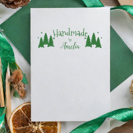 Sello De Caucho Personalizado hecho a mano por árbol de Navidad