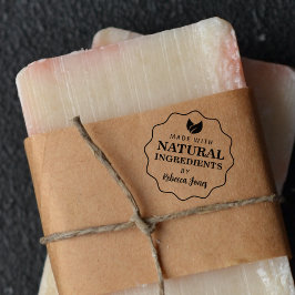 Sello De Caucho Personalizado Hecho con ingredientes naturales