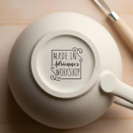 Sello De Caucho Personalizado Hecho En Navidades De Taller