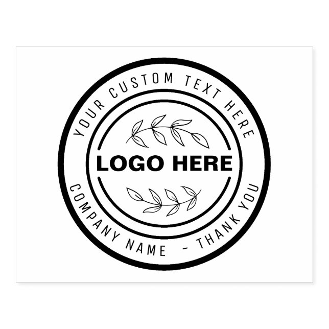 Sello De Caucho Personalizado NEGOCIO LOGO STAMP su logotipo (Impresión)