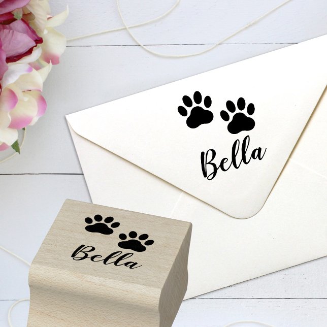Sello De Caucho Personalizado Nombre Mascota Pintura Impresión Sel (Subido por el creador)