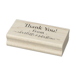 Sello De Caucho Personalizado Personalizado Gracias Elegante Texto