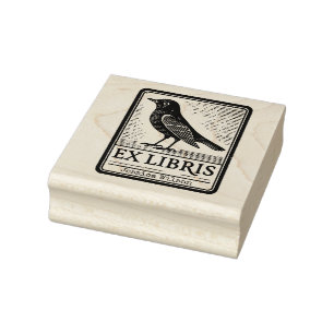 Sello De Caucho Personalizado raven Exlibris