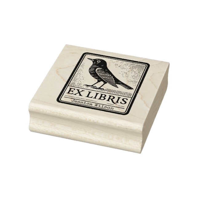 Sello De Caucho Personalizado raven Exlibris (Sello)