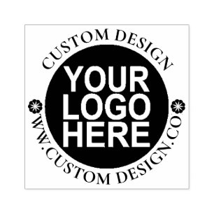 Sello De Caucho Personalizado redondo Logotipo de su empresa