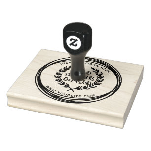 Sello De Caucho Personalizado redondo Logotipo de su empresa