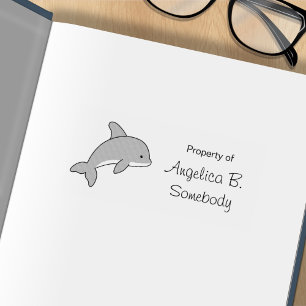 Sello De Caucho Personalizado saltando delfín