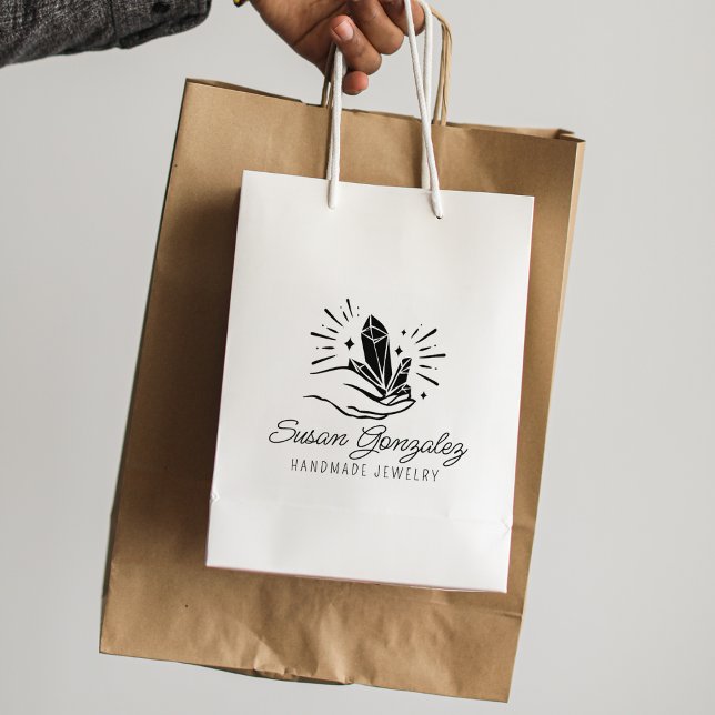 Sello De Caucho Personalizado Script Joyería hecha a mano, Busines (Subido por el creador)