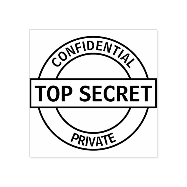 Sello De Caucho Personalizado secreto superior (Impresión)