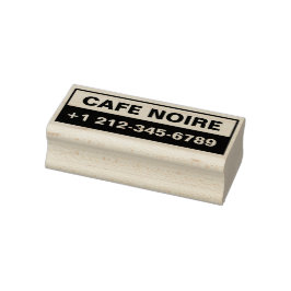 Sello De Caucho Personalized Business Maple Wood Stamp