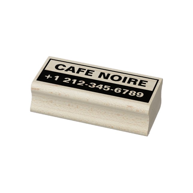 Sello De Caucho Personalized Business Maple Wood Stamp (Sello)