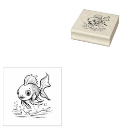 Sello De Caucho Pescado