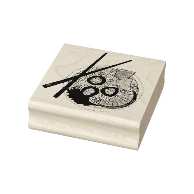 Sello De Caucho PHO Comida Vietnamita Chopsticks de fideos de poll (Sello)