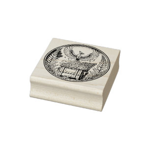 Sello De Caucho Phoenix Rising de las cenizas de Fuego de Dumpster