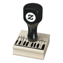Piano People Wood Art Stamp