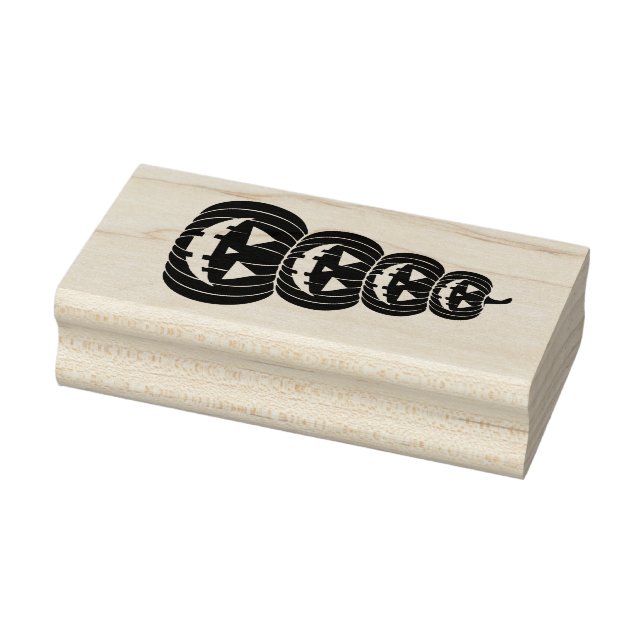 Sello De Caucho Pila de Jack-O-Lanterns (Sello)