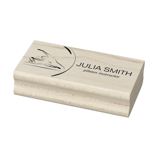 Sello De Caucho Pilates Mermaid en el reformador (Sello)