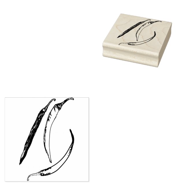 Sello De Caucho Pimientos calientes (Sellado)