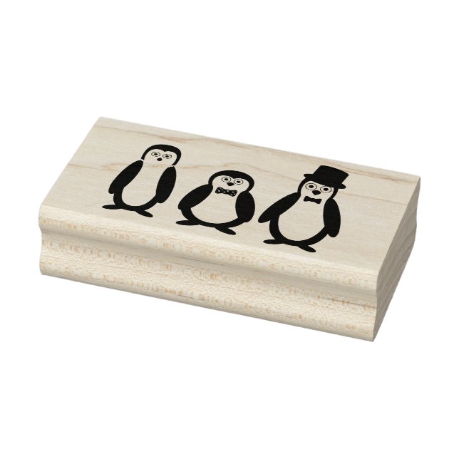 Sello De Caucho Pingüinos de Dapper (Sello)
