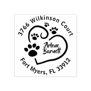 Sello De Caucho Pinta Impresiones En La Dirección De Retorno De La