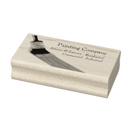 Sello De Caucho Pintura de Pincel de la empresa de servicios de pi