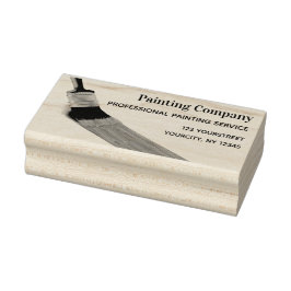 Sello De Caucho Pintura de Pincel de la empresa de servicios de pi