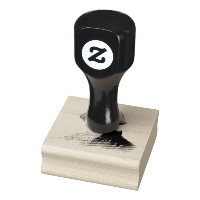 Sello De Caucho Pintura de retrato de George Washington (Sello)