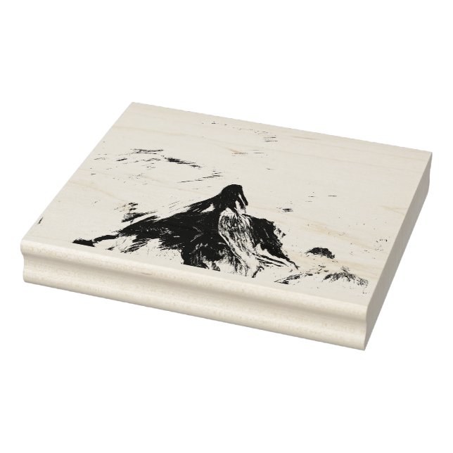 Sello De Caucho Pintura de sirena (Sello)