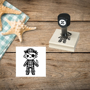 Sello De Caucho Pirate Skeleton