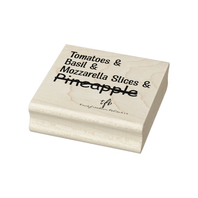 Sello De Caucho Pizza Margherita W/O Piña (Sello)