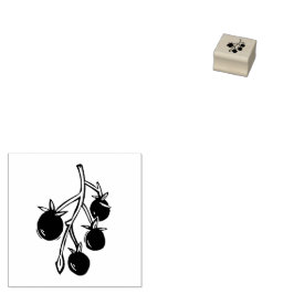 Sello De Caucho Planta de tomates de cerezo jardinería de león rús