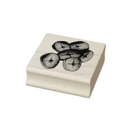 Sello De Caucho Plantaciones fritas cocinando plátanos comida cari