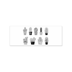 Sello De Caucho Plantas de cactus diversas Thunder_Cove