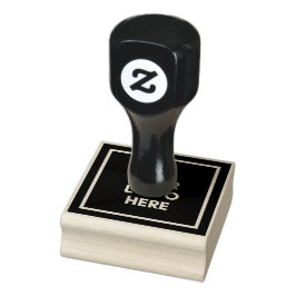 Sello De Caucho Plantilla de logotipo aquí Personalizado Business 