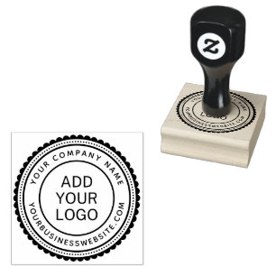 Sello De Caucho Plantilla de logotipo de personalizado de URL y no