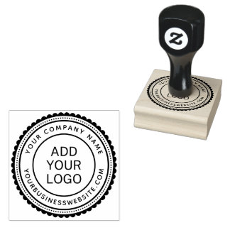 Sello De Caucho Plantilla de logotipo de personalizado de URL y no